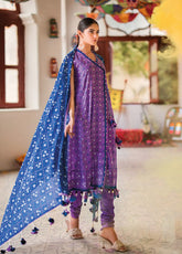 Chunri By Gul Ahmed Printed Lawn Unstitched 3 Piece Suit - GA24CL CL-42016 B
